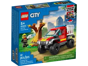 LEGO® 60393 Ugniagesių visureigio Pagalbos Misija